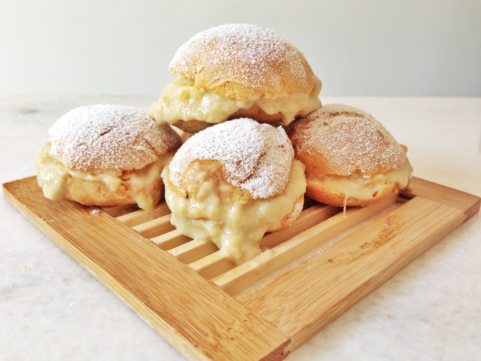 Lirong A singapore food and lifestyle blog Recipe Guiltfree Durian Yogurt Puff